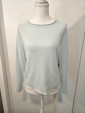 EILEEN FISHER 100% Linen Light Blue